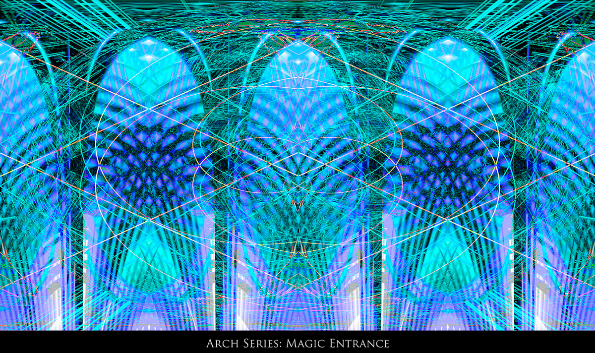 arch  series   darkness  gateway  hallway  icy  Jewels Ambient  kaleidoscopic  chamanic  digital  wallpaper