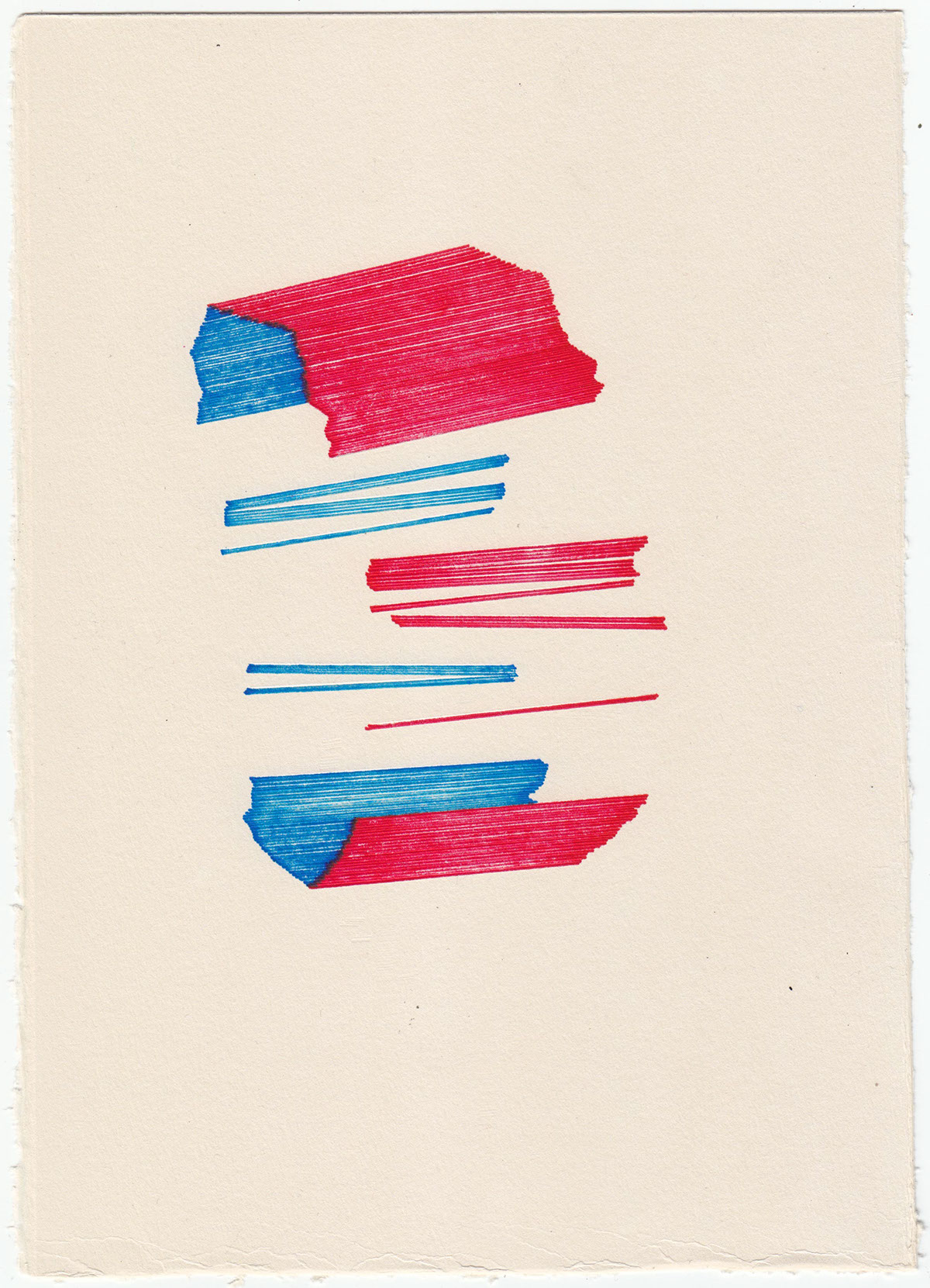 mario kolaric Diary fragments paper minimal abstract lines colours shapes daily