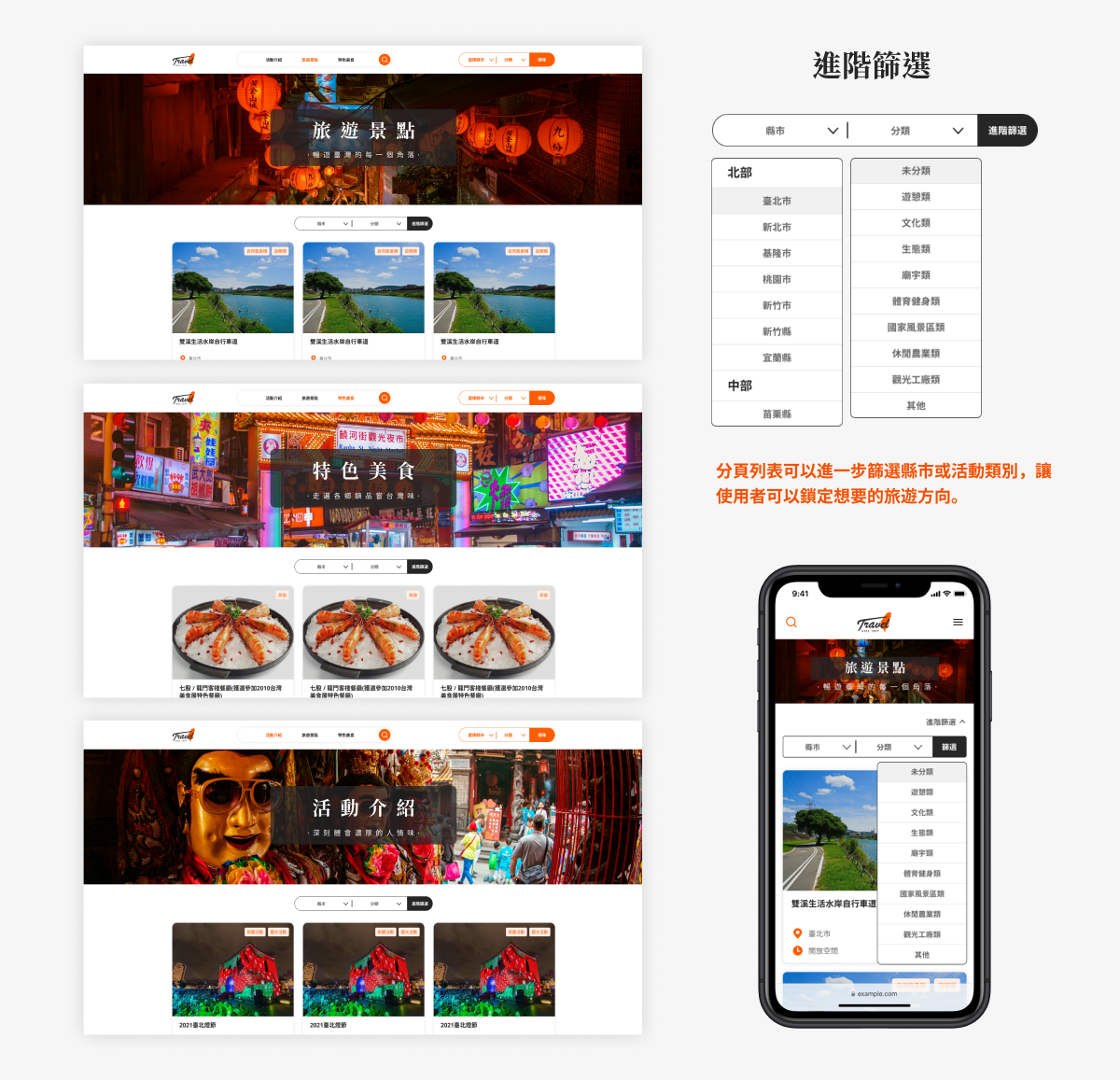 F2e Figma taiwan Travel UI UI/UX Web Design  六角學院