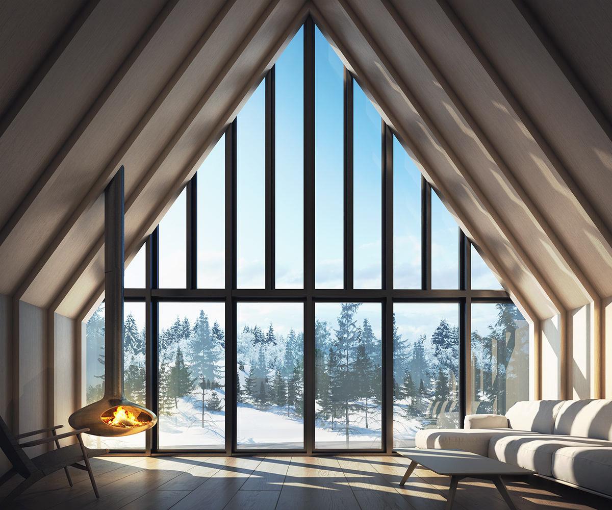 architecture archviz cabin design modern Render rendering visualization vray vray render