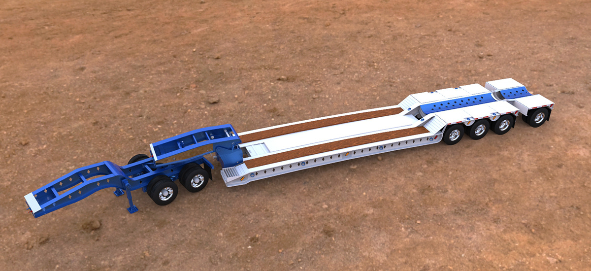 automotive   trailer low-boy jeepdolly booster lift axle gooseneck