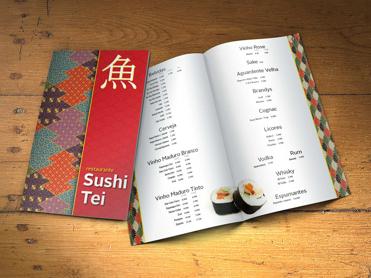 logo restaurant asian card business card menu