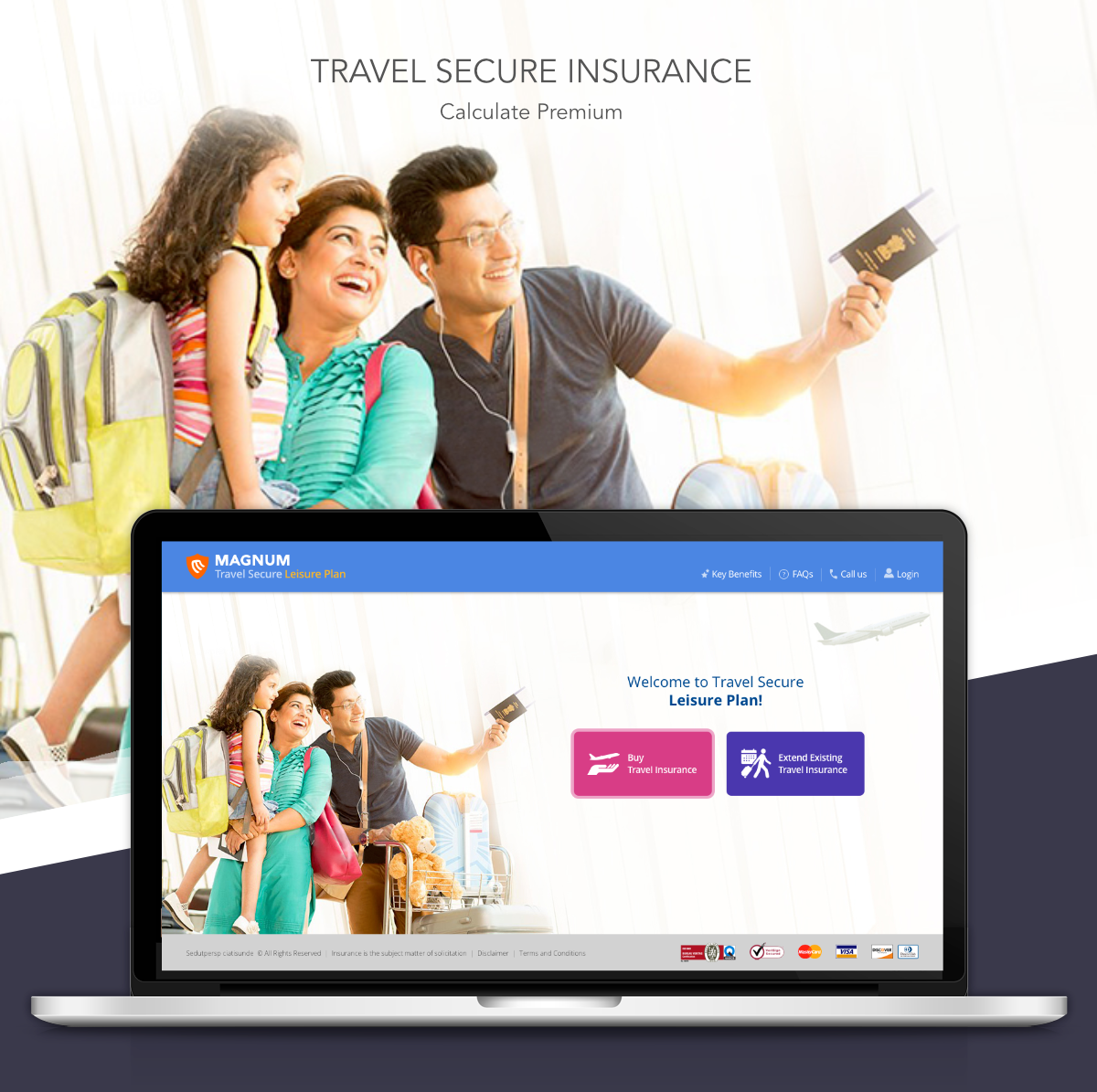 Travel Insurance UI/UX Calculate Premium Site Insurance Quick Quote Premium UI/UX Design Interactive Design UX