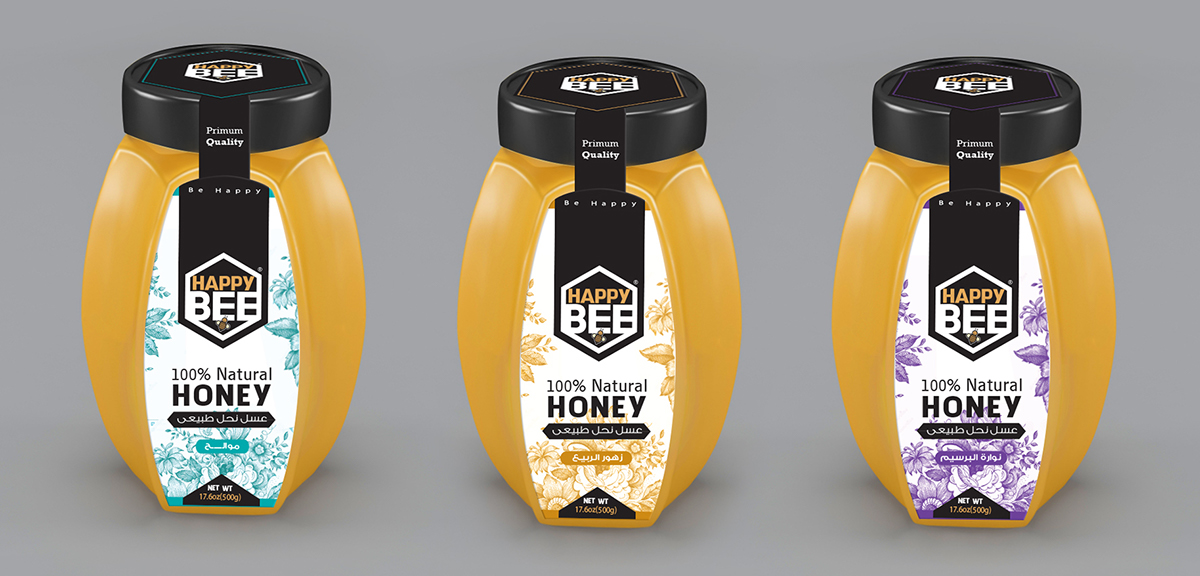 honey Packaging bee happy