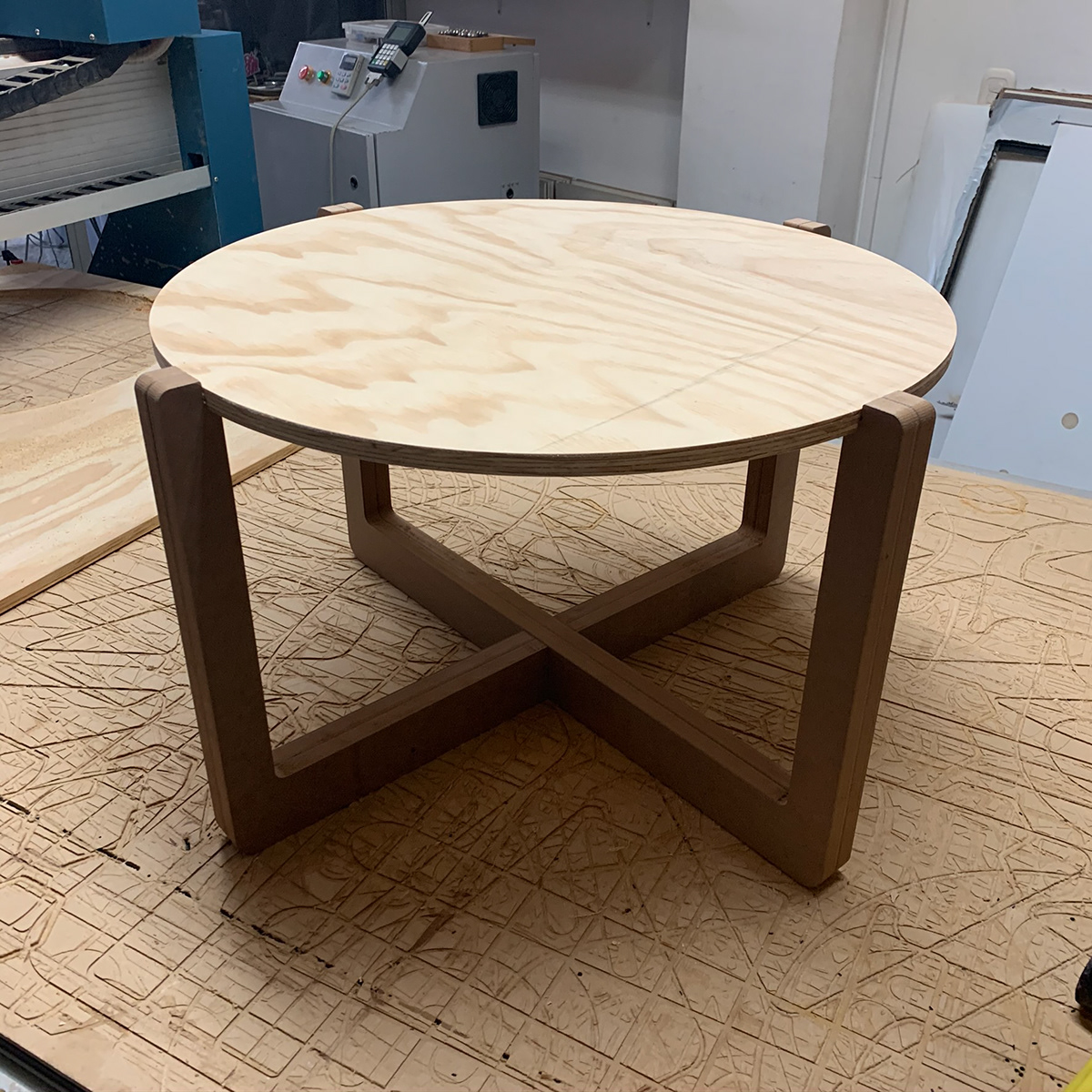 cnc mdf mesa de centro plywood table triplex