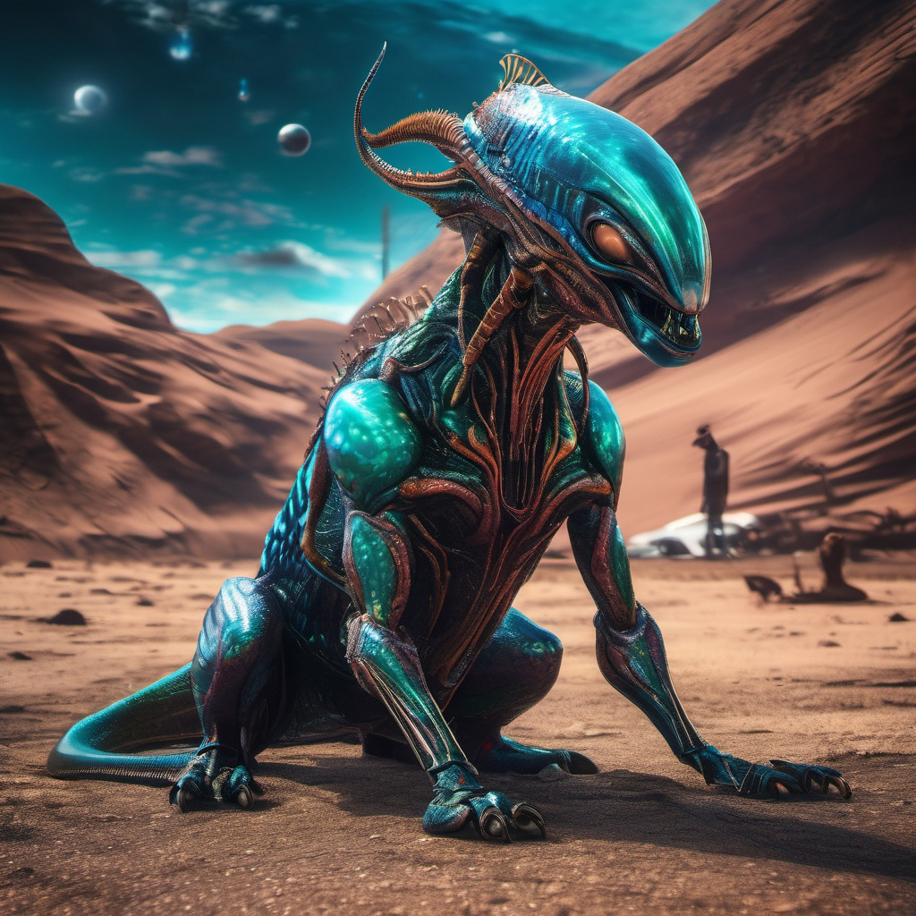 ai fantasy surreal Scifi alien animals creature Character design  universe extraterrestrial