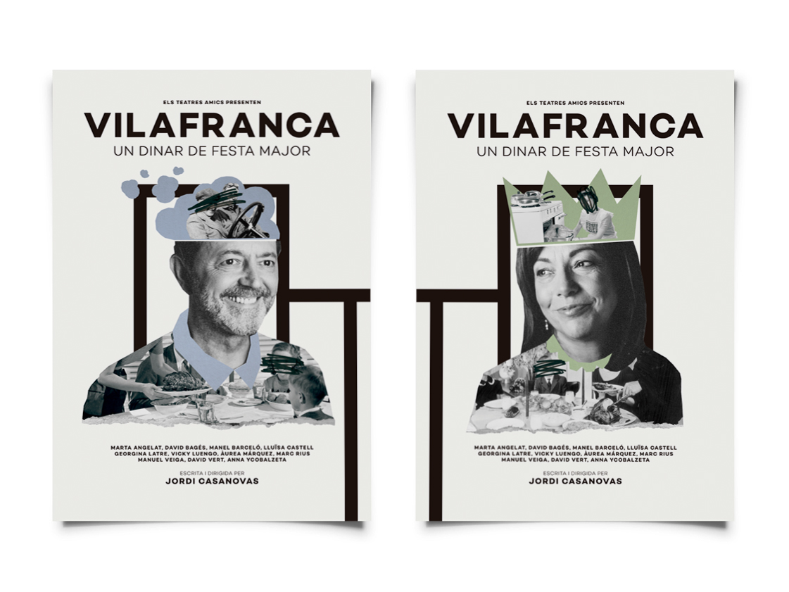 collage portrait Theatre teatre català catalunya culture assamblage conceptual poster