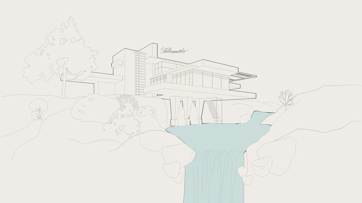 Frank Lloyd Wright Fallingwater organic architecture