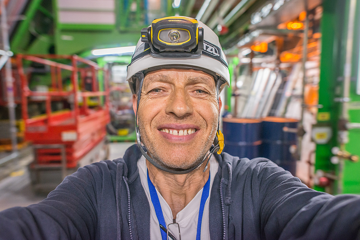 self portraits CERN tunnel people working Geneva france Switzerland LHC