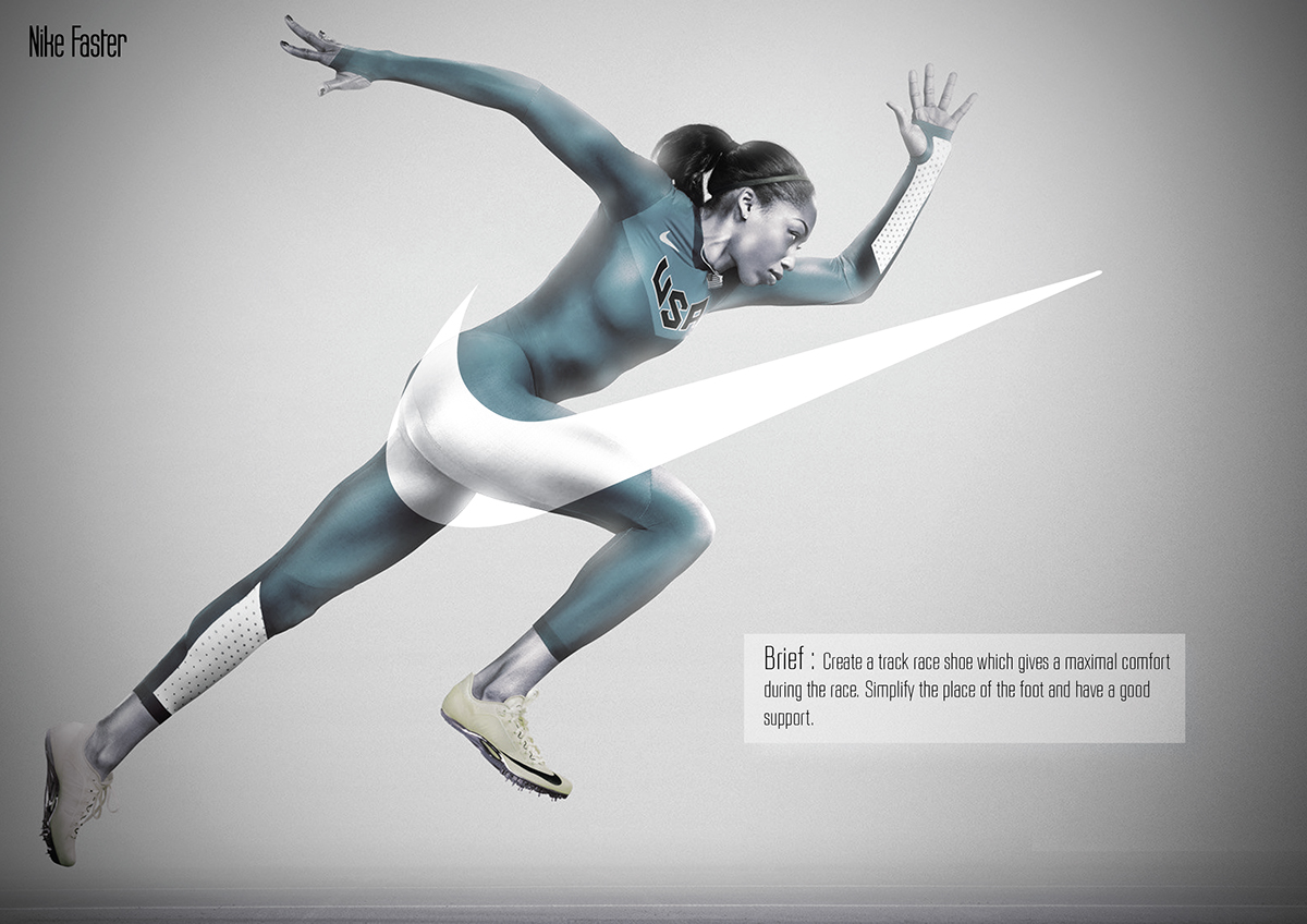 Nike shoes athletic sport track race race athlétisme footwear track sprint kick