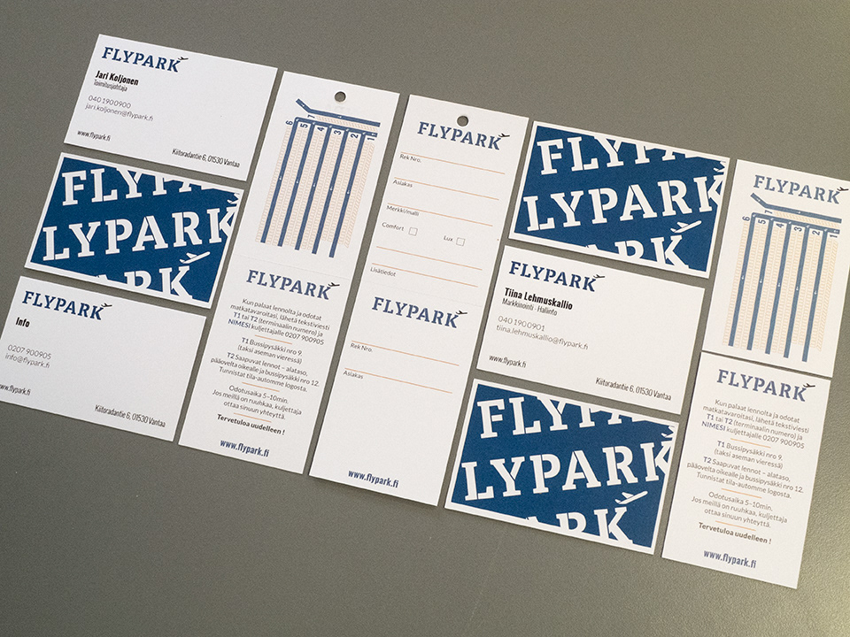 graphic design UI ux brand flypark visual identity