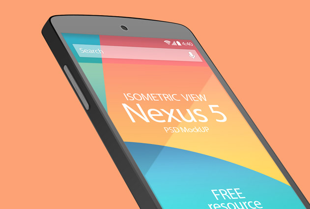 Nexus5 Mockup psd