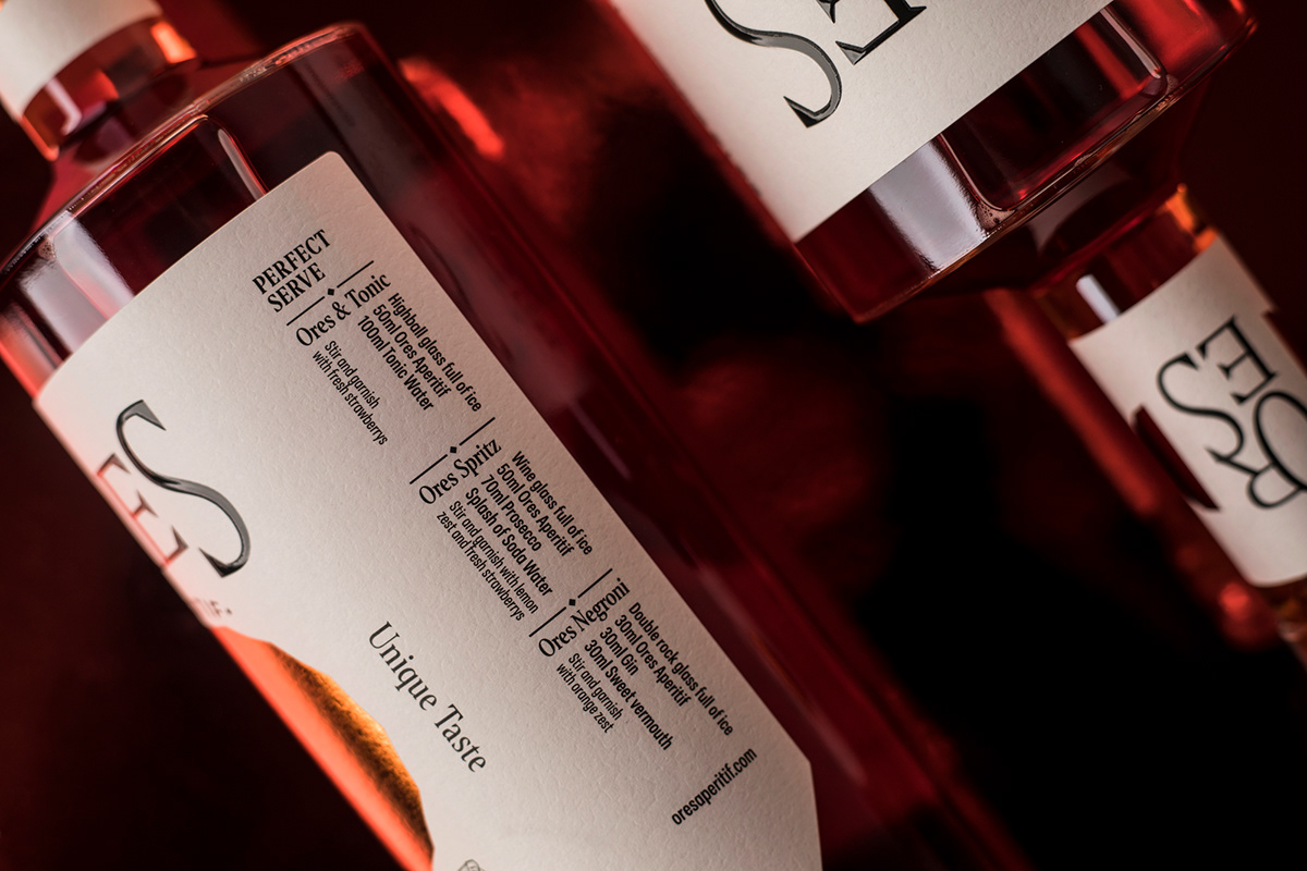 bottle packaging design Label product alcohol Aperitif aperitivo drink graphic design  бар