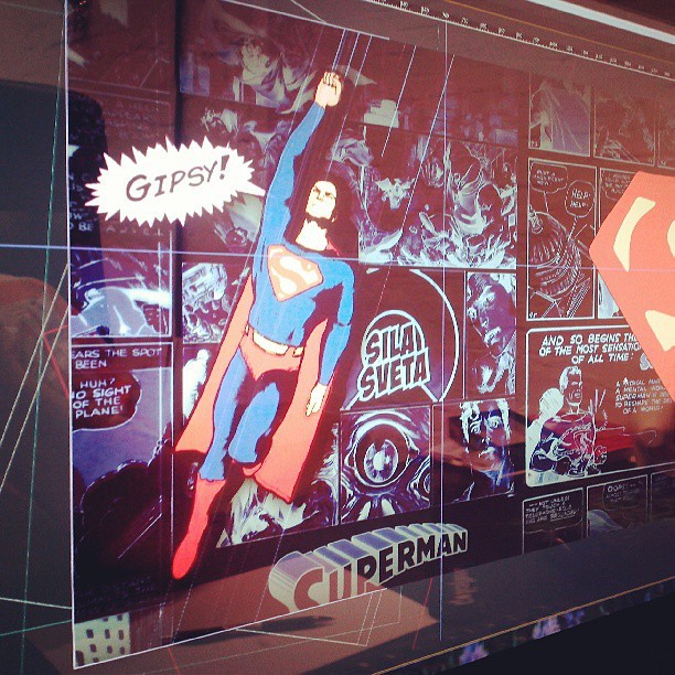 Mapping videomapping heroes ironman batman captain america jocker spiderman superman Liberty