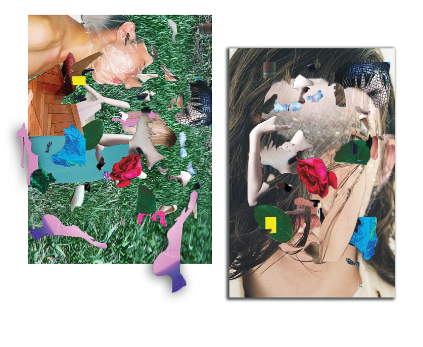 collages raf simons different collages Dina Lynnyk