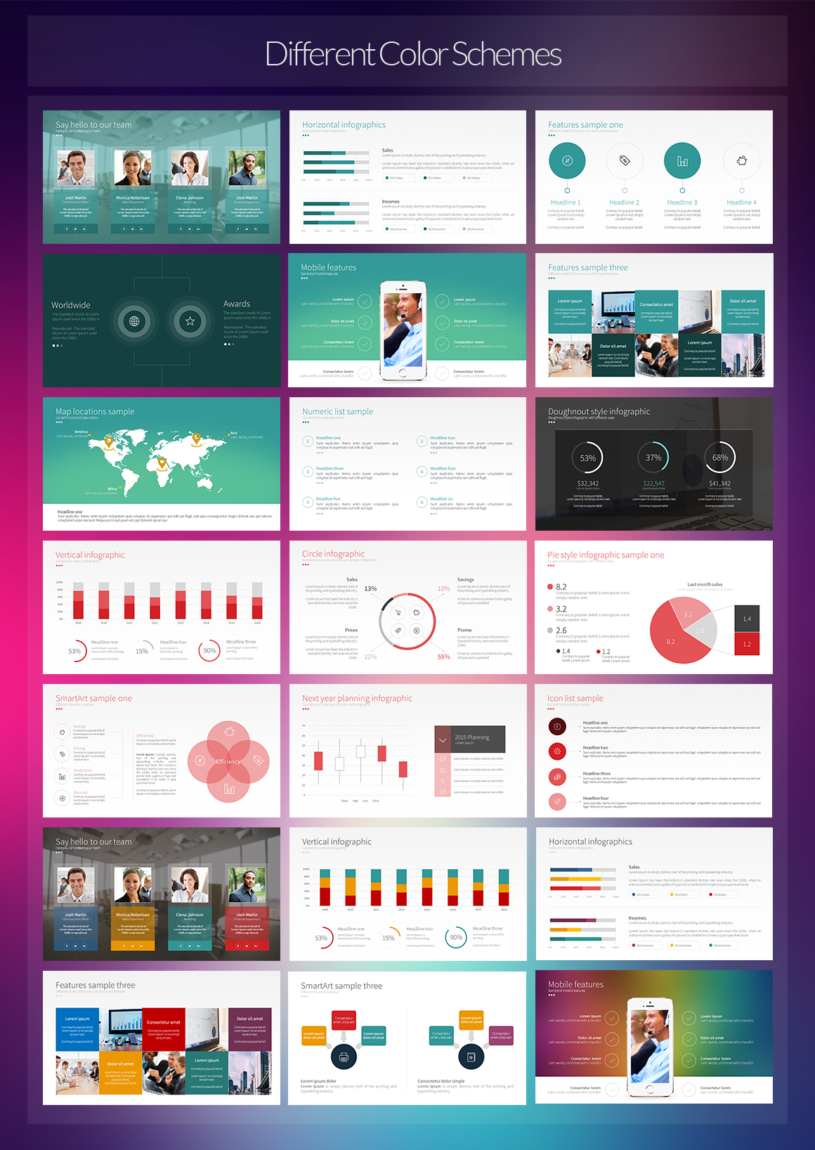 business chart conference corporate creative easy editable flat infographic ios marketing   modern Powerpoint