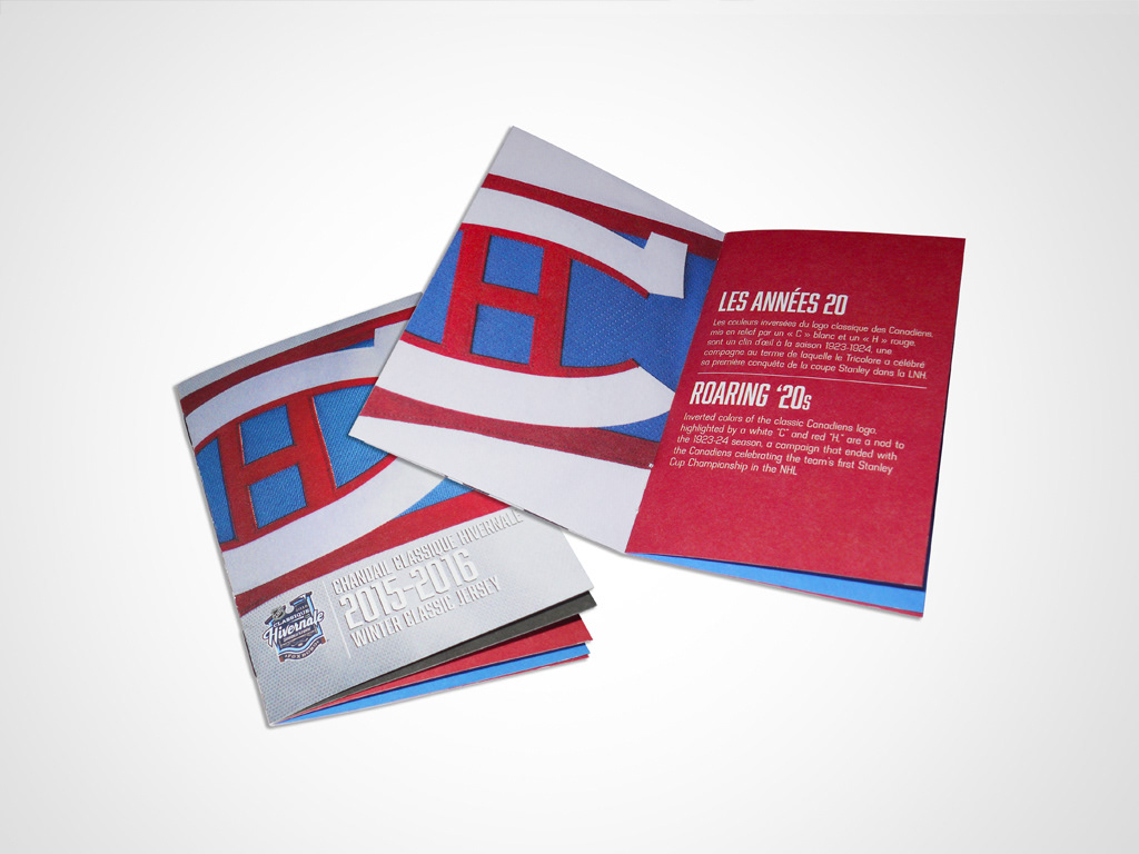 Montreal hockey design sports jersey Montreal Canadiens NHL concept winter classic Packaging