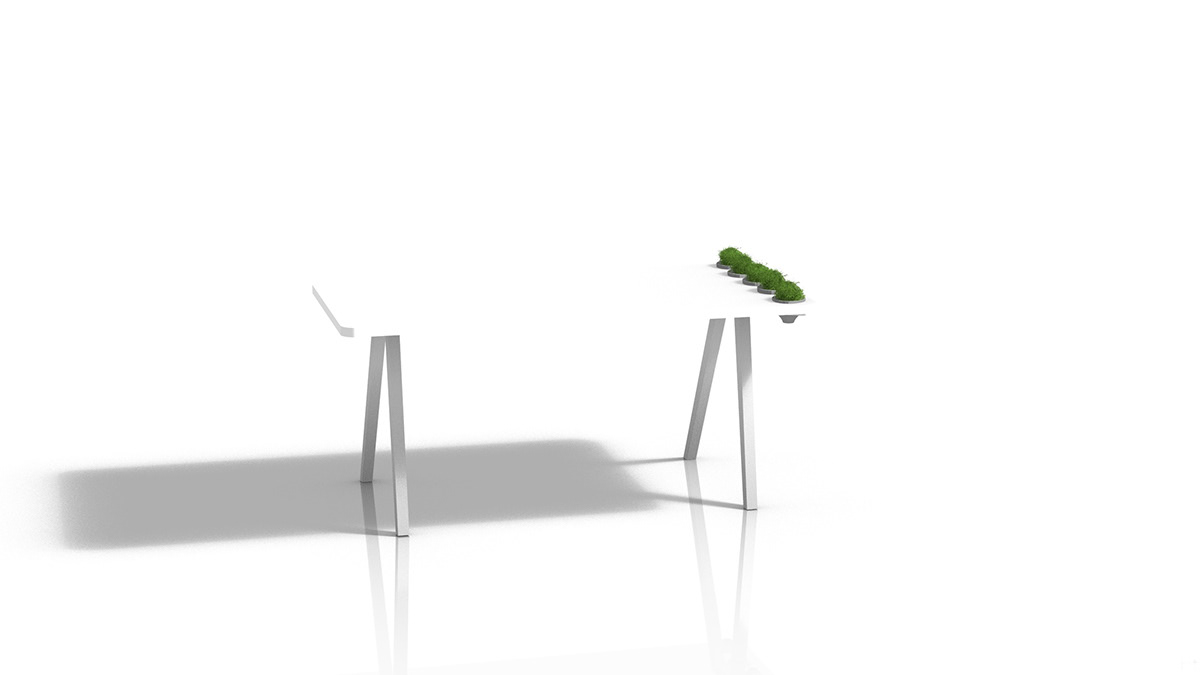 furniture eco clean green pure desk environmental design Sustainable
