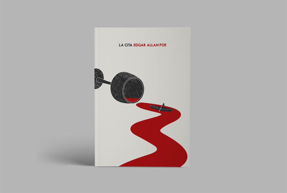 ILLUSTRATION  editorial design  design Poe tale cover Terror