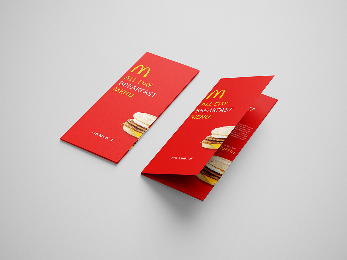 brochure graphic design  mcdonald's print design 