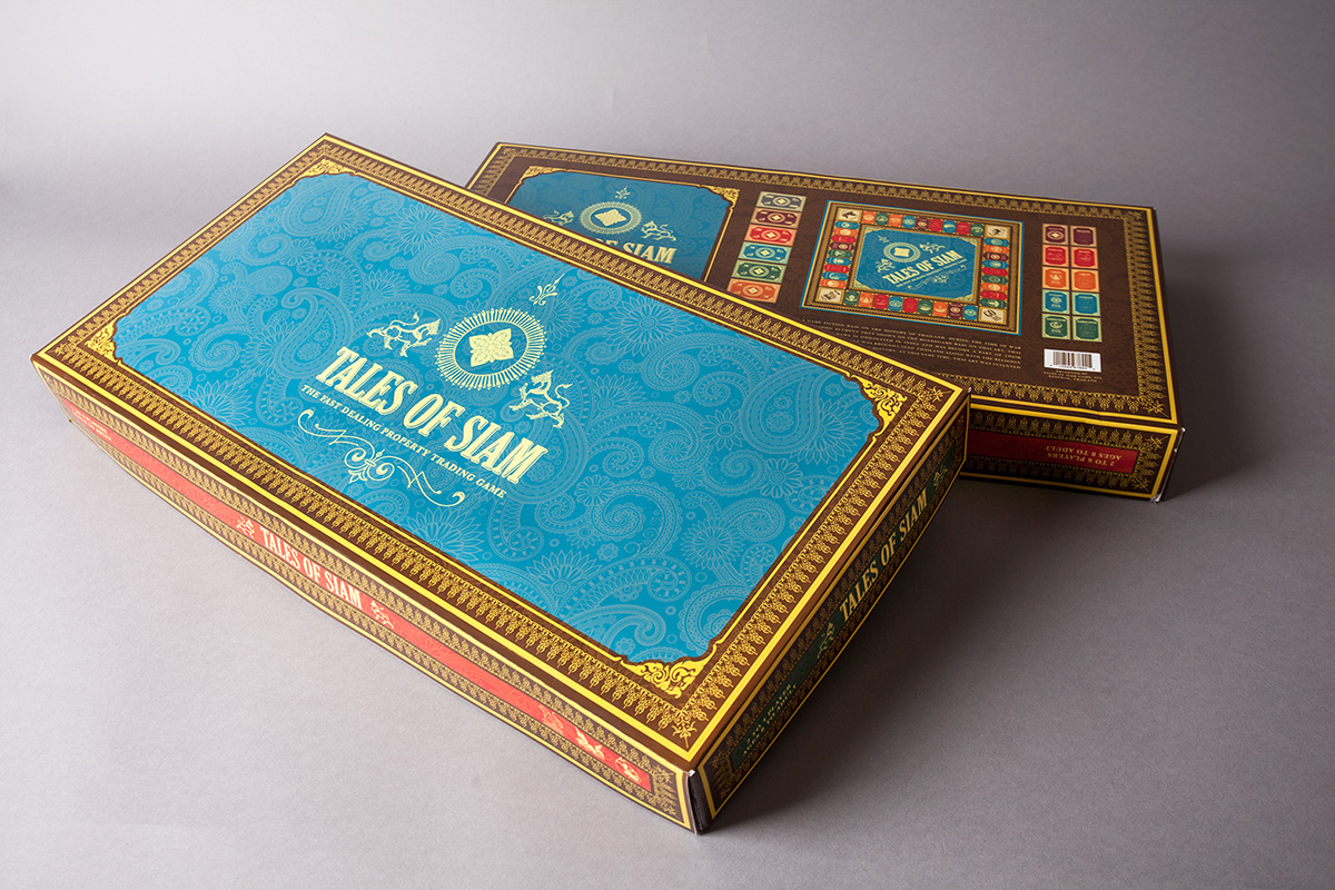 gameboard design package design  packaging design Thailand siam identity traditional
