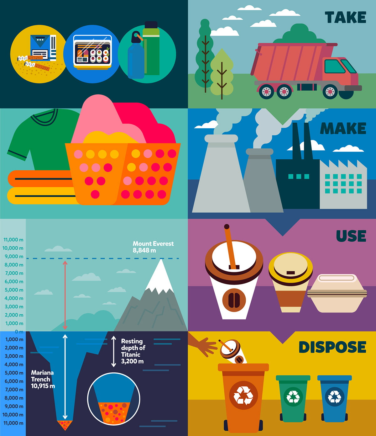 Ocean race sport editorial diseño gráfico regata sostenibilidad ilustracion Iconos