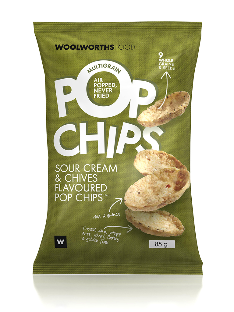 chips snacks potato Multigrain air popped Fun Health woolworths woolworths packaging