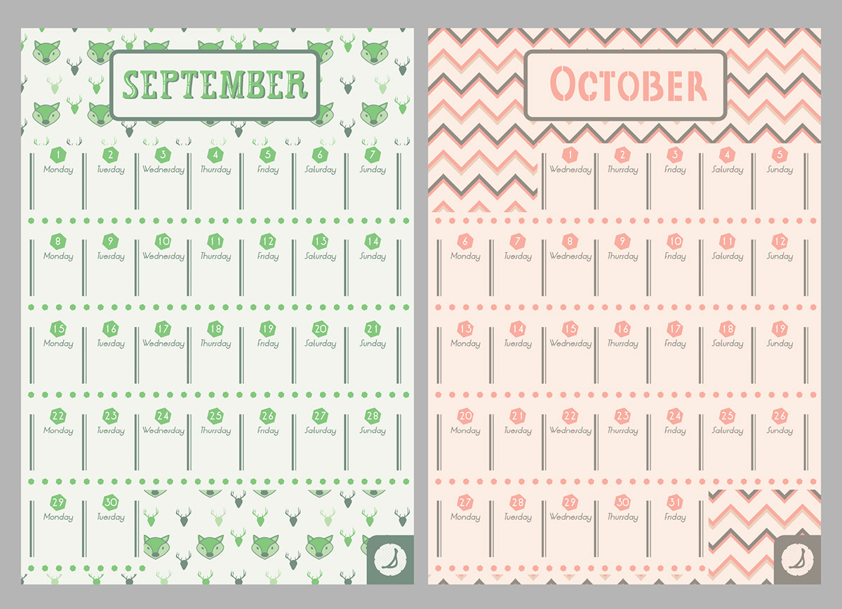 calendar pattern type