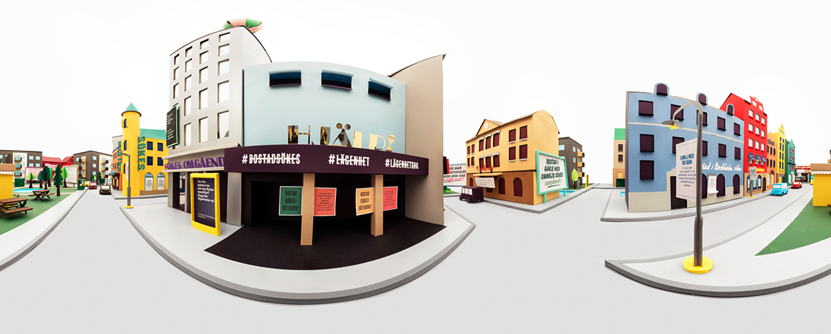 interactive house paper design streetview
