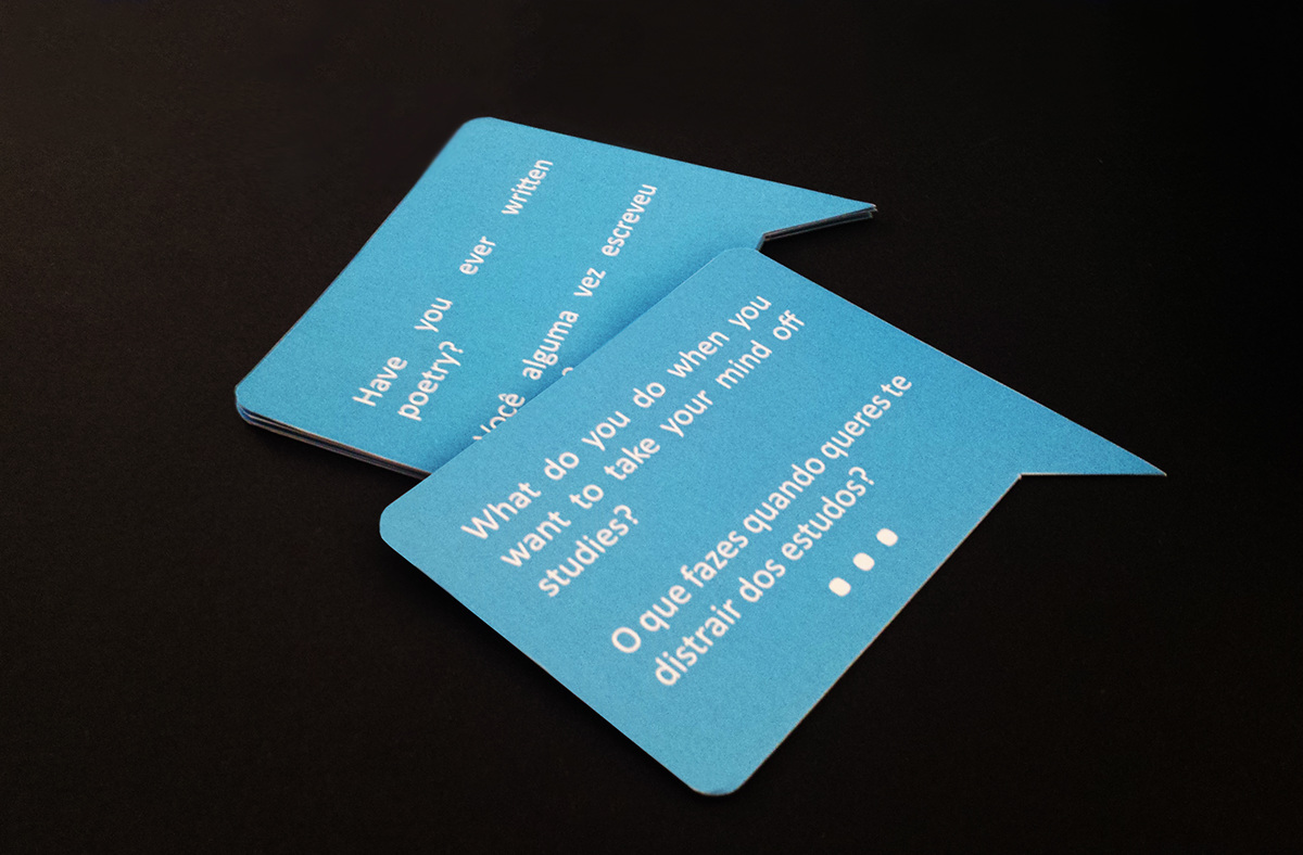 deck of cards Chat online strangers semipublic space smartphone