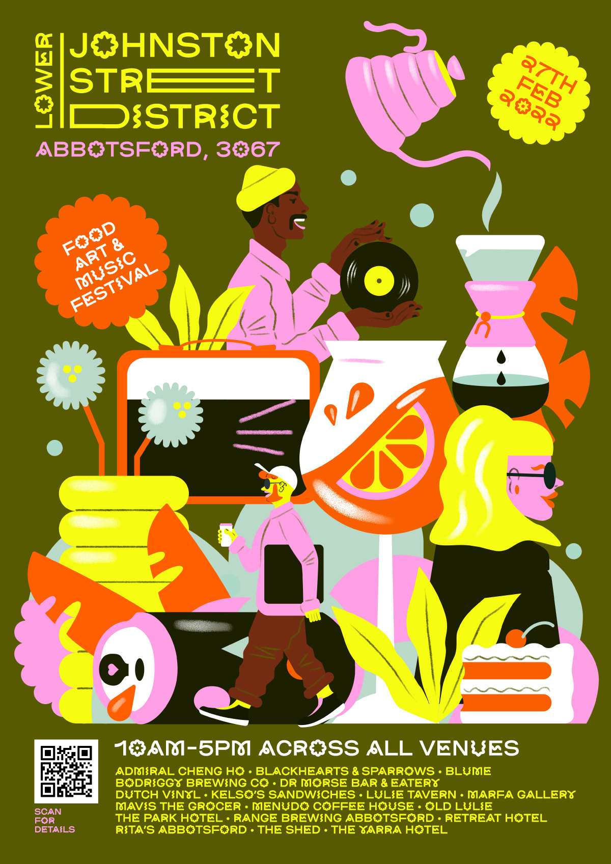 animation  Event festival festival poster food festival Melbourne music Music Festival Poster Design socials
