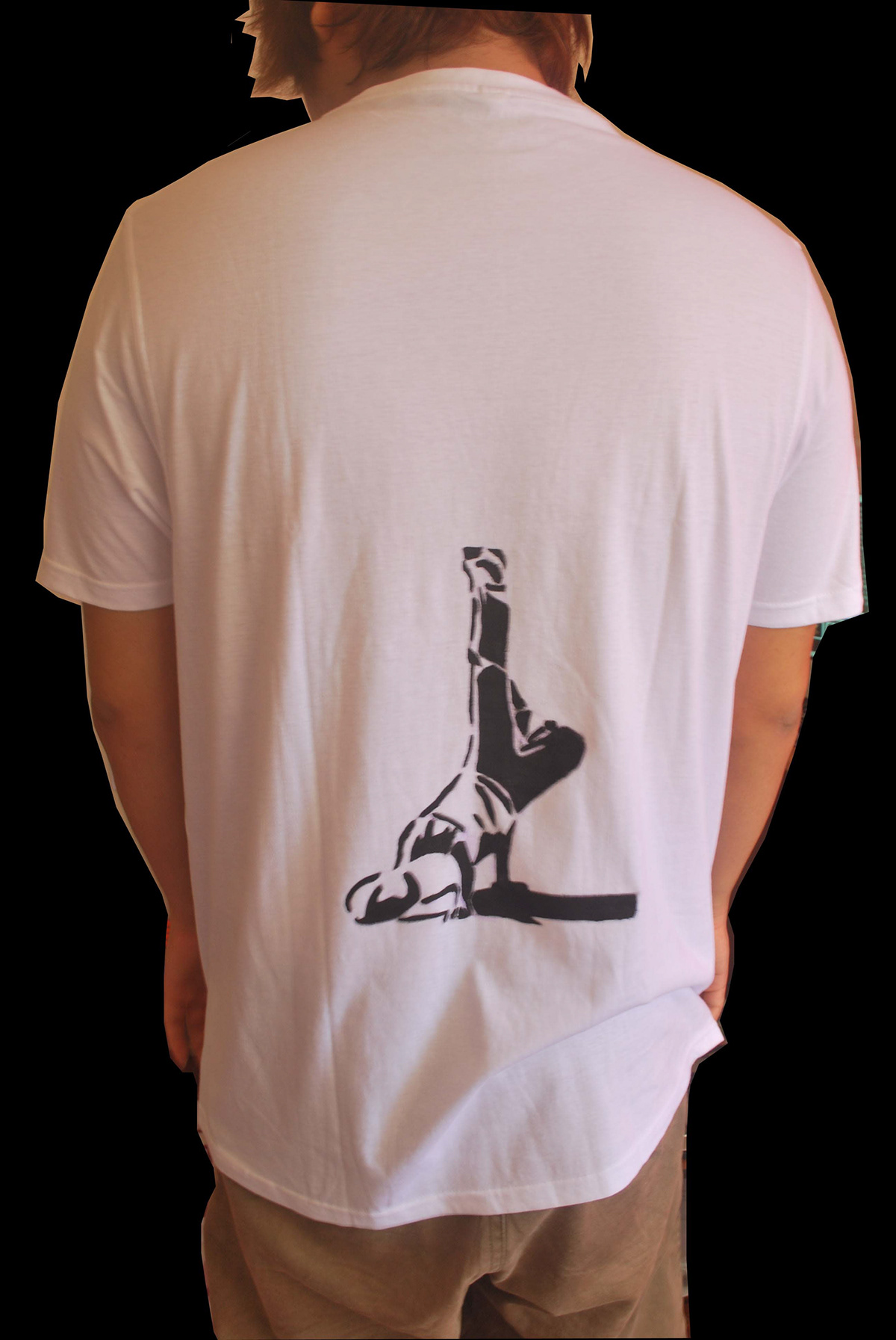 bboy tshirt save earth banner recycle