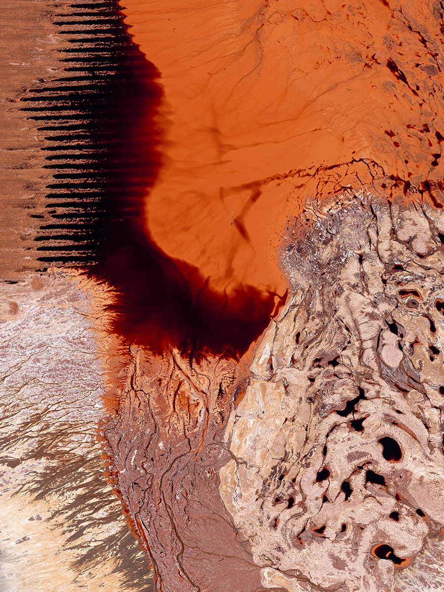 abstract Aerial aluminium earth FINEART industry Liquid medium format Mining red