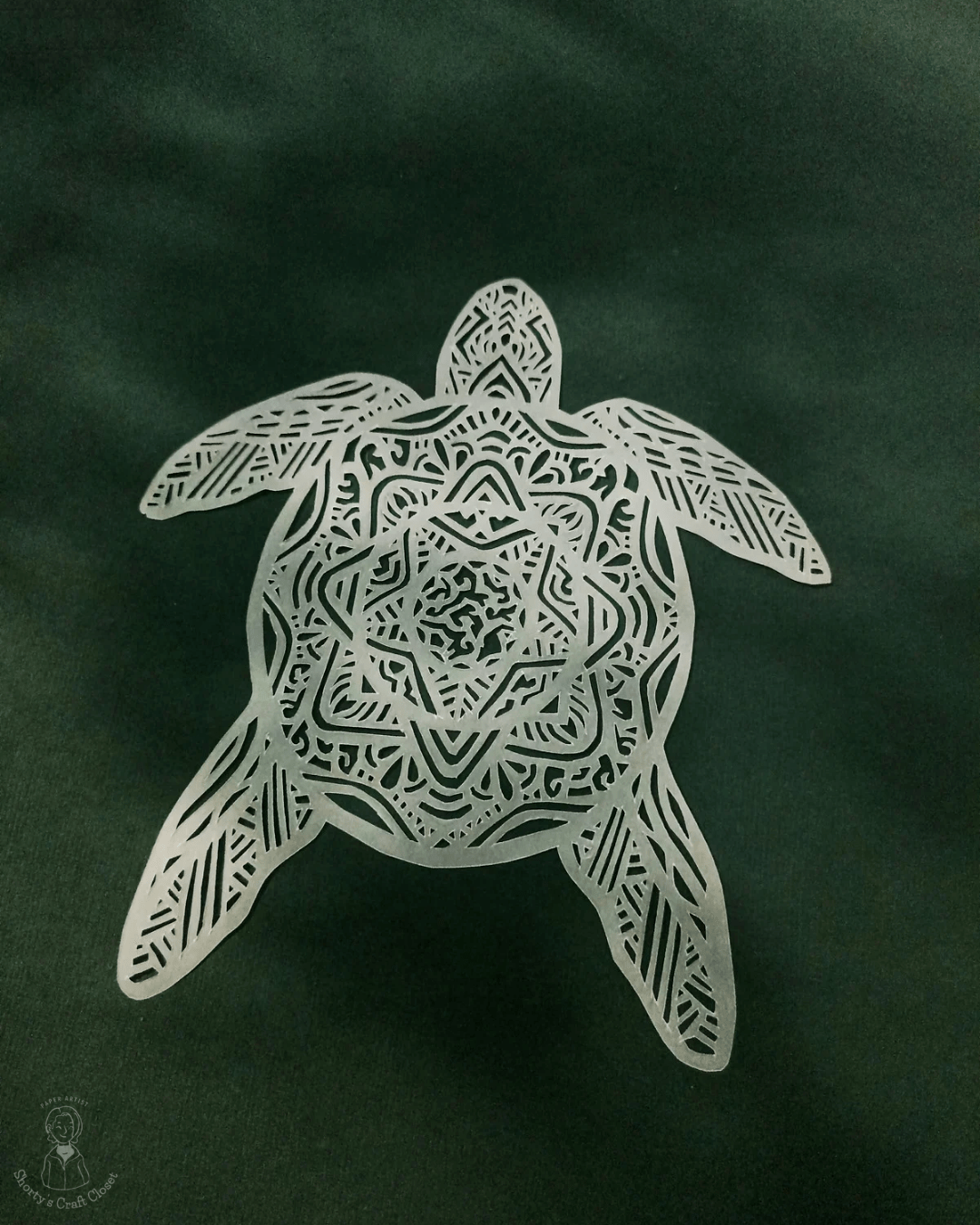 Turtle tortoise vellum paper Paper cutting paper cut paper cut art paper art cutting paper craft