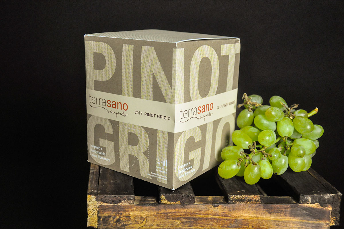 wine boxed wine terrasano vineyards package Label