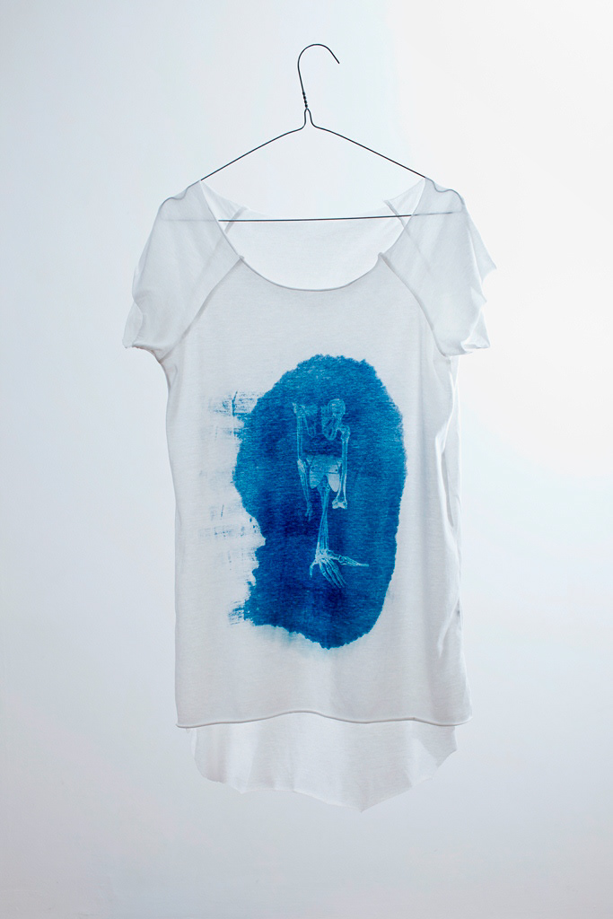 cyanotype  t-shirts  blue  Desert