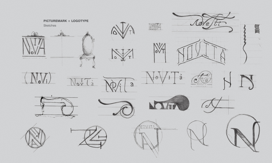 graphic design logo brand identity visitcard stationary textile Interior Novita novelty