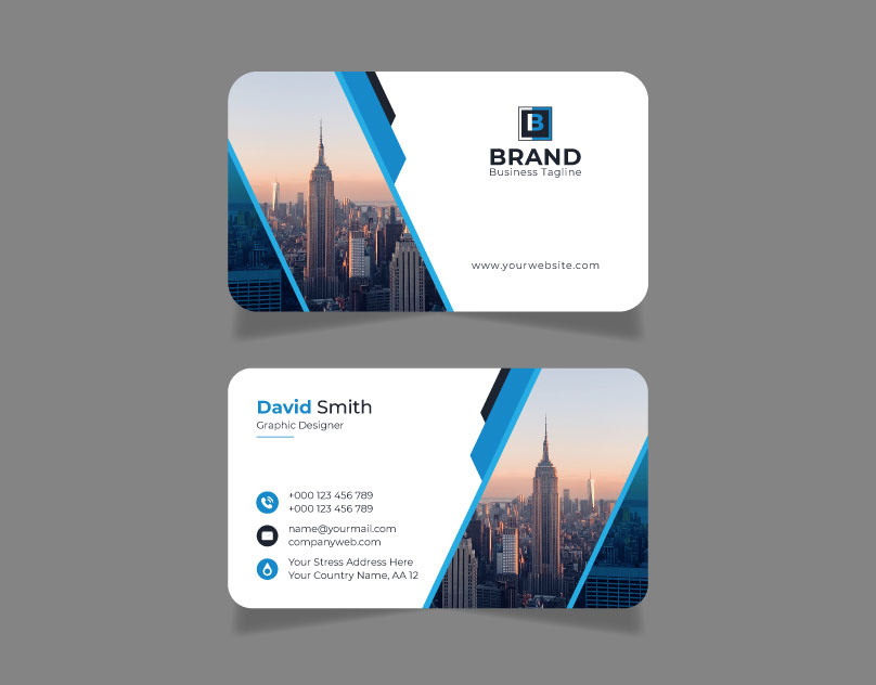 brand identity business business card card clean corporate modern Modern Business Card professional visiting card