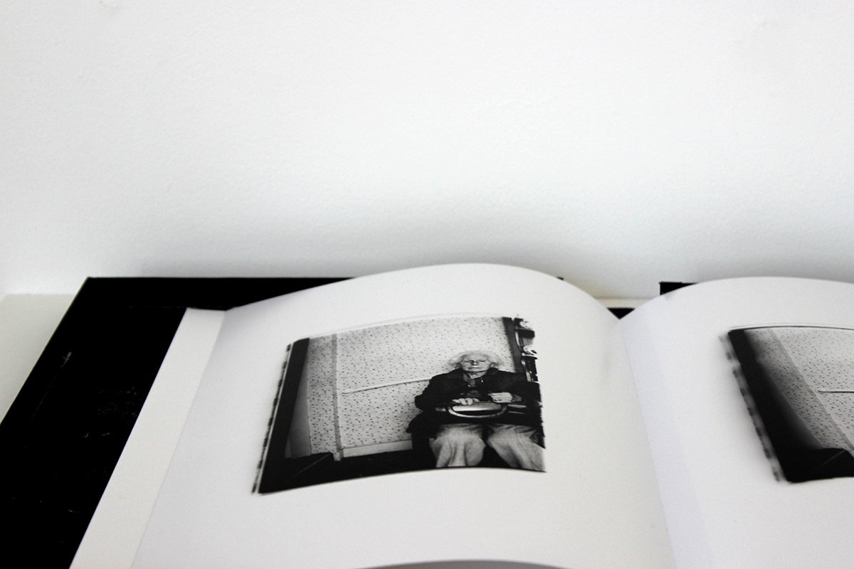 analogue photography black and white 35mm film alzheimers double page book art