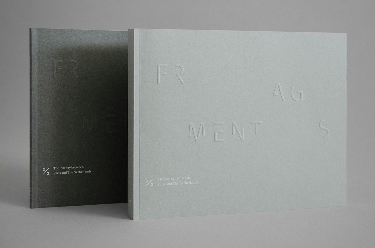 fragments book design editorial design  slipcase Photography  letterpress silkscreen embossing Blind Embossing