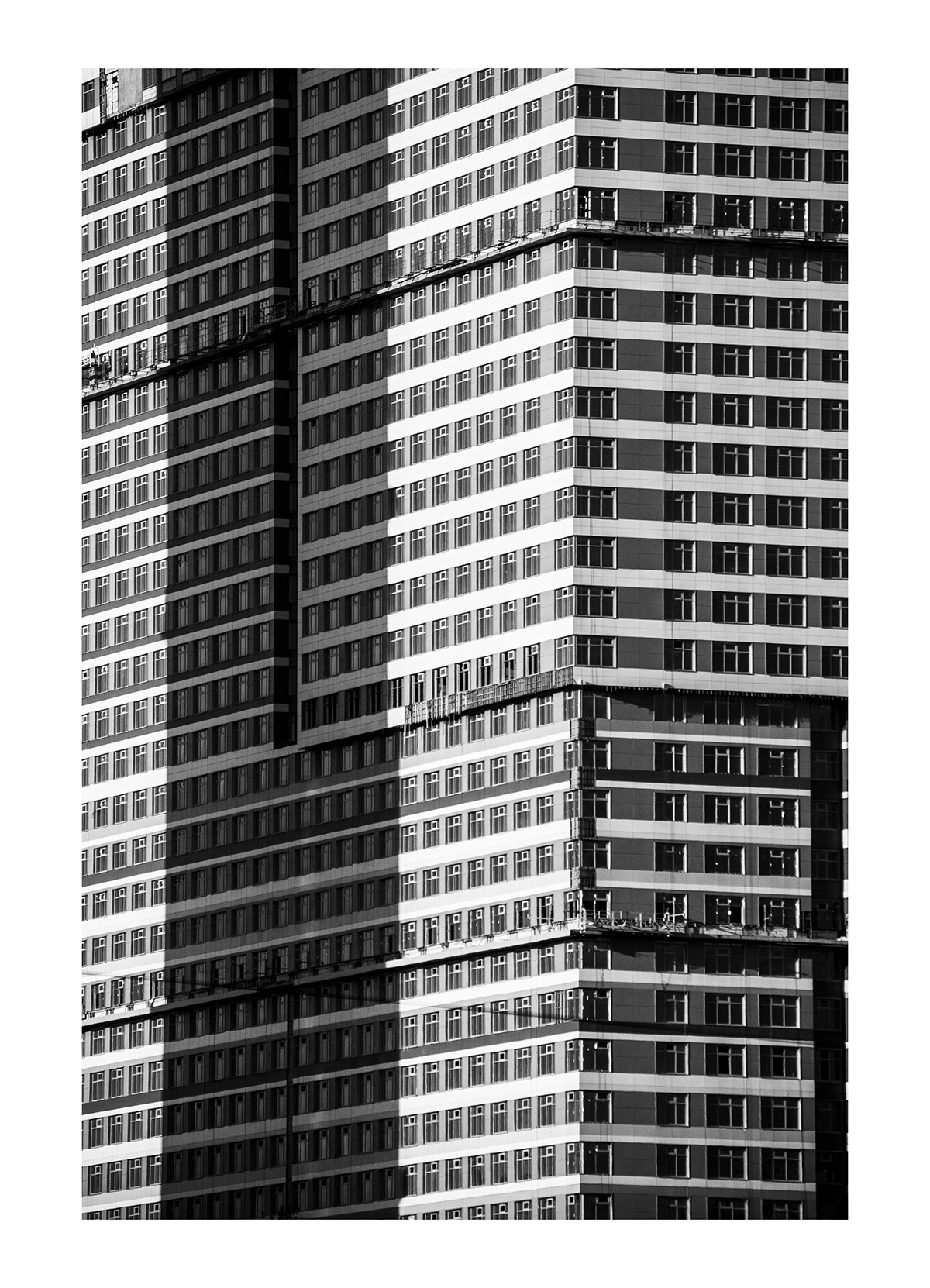 minimal lines geomtery  Russia architectural construction building Urban Minimalism black White