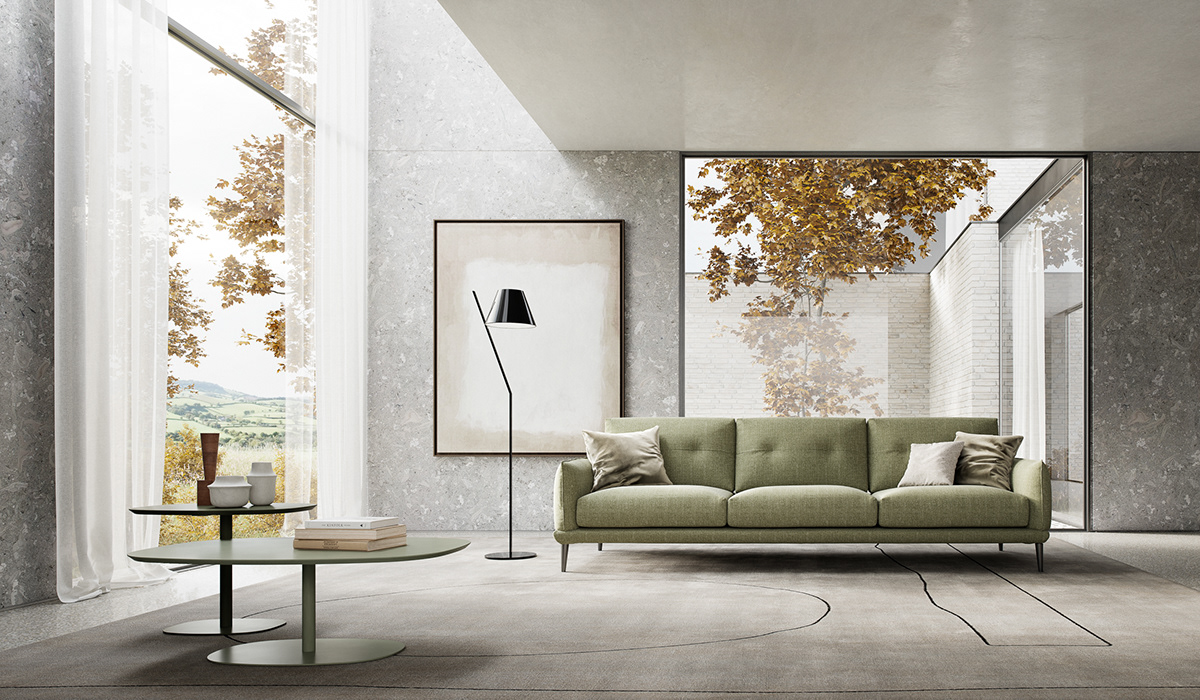 minimal design architecture sofa art direction  light Photography  3D blender Render