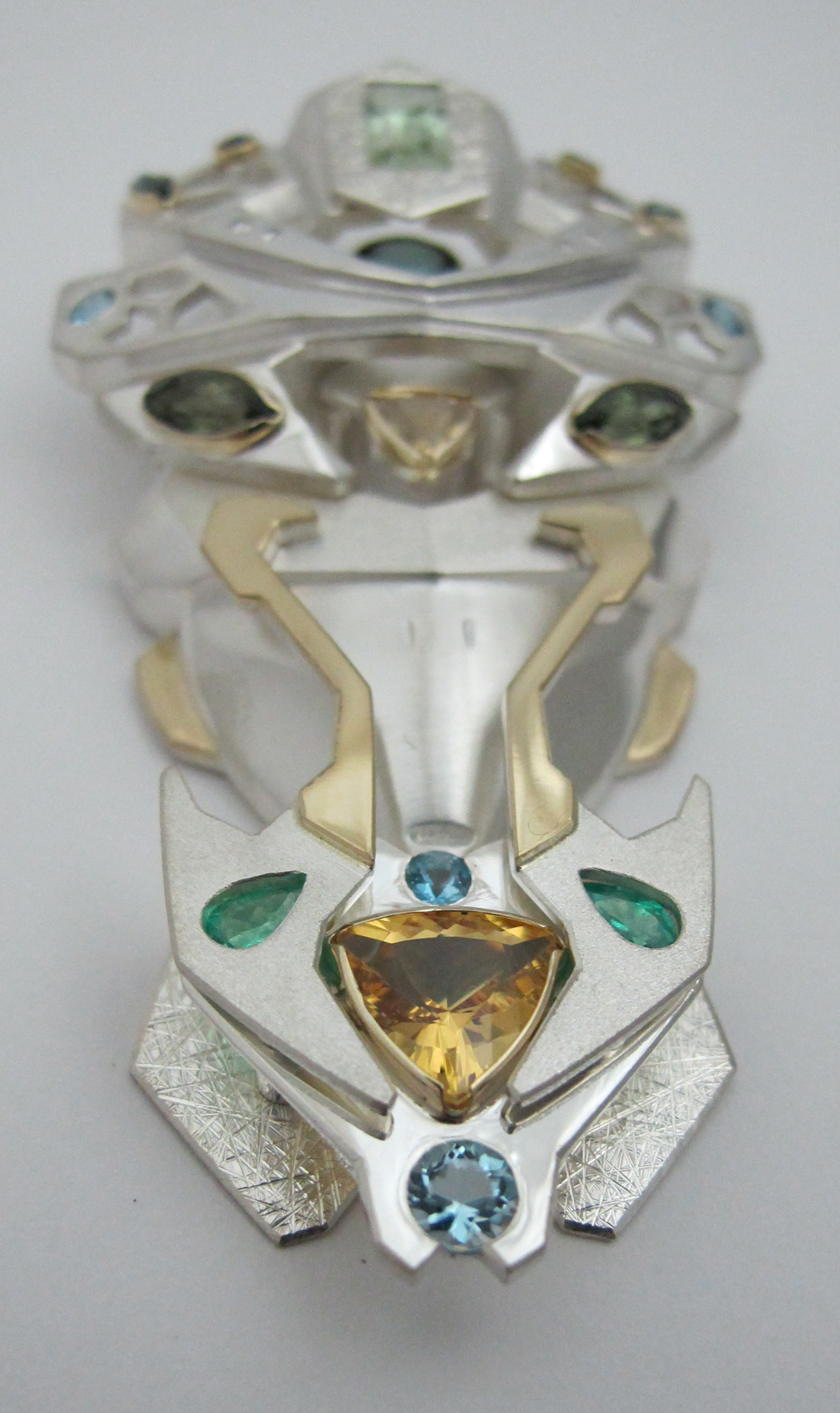 pendant jewelry Jewellery silver gold Necklace tourmaline emerald diamond  aquamarine