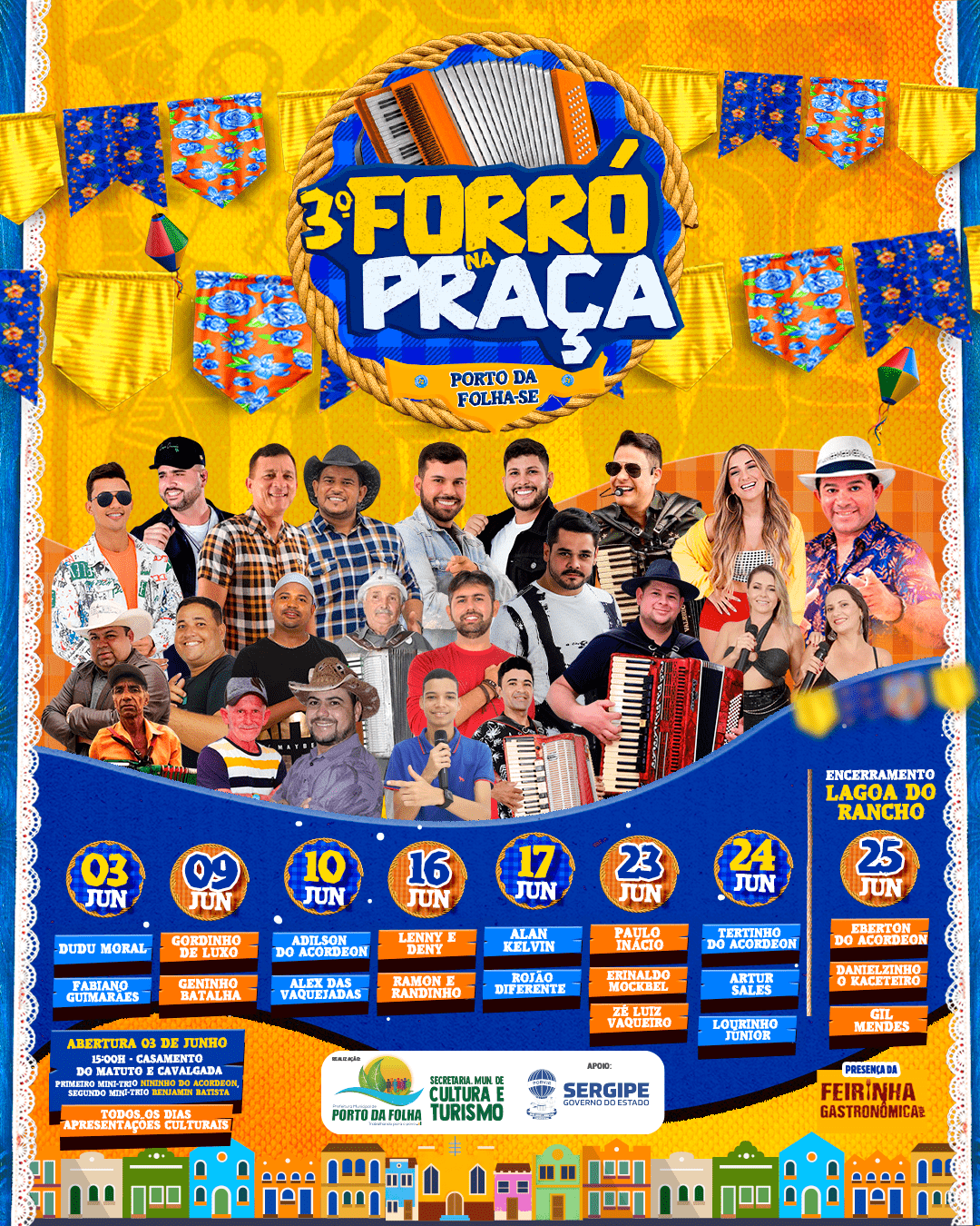 campanha festa festa junina Prefeitura sergipe São João arraiá design gráfico Socialmedia Porto da Folha