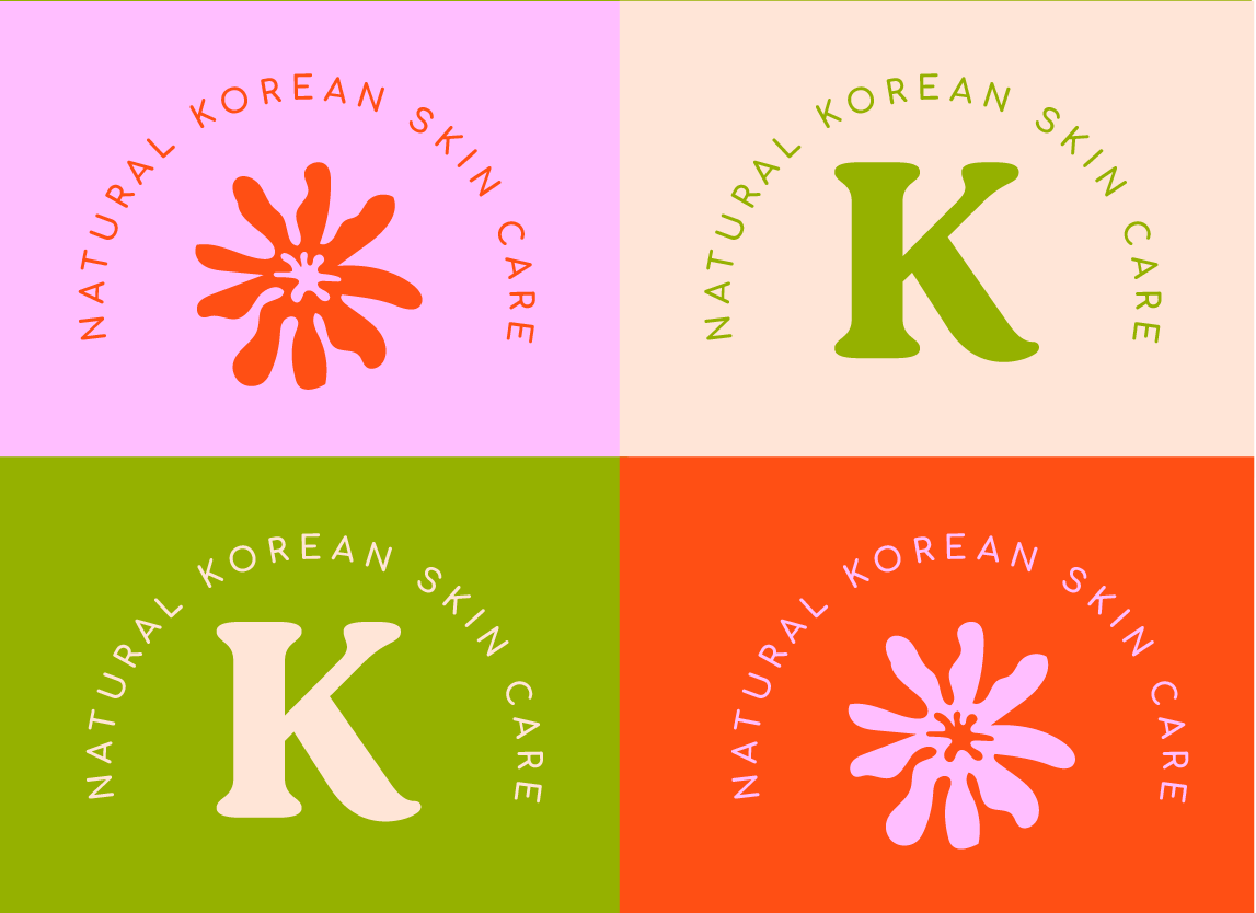 kumiko skin care brand logo variations