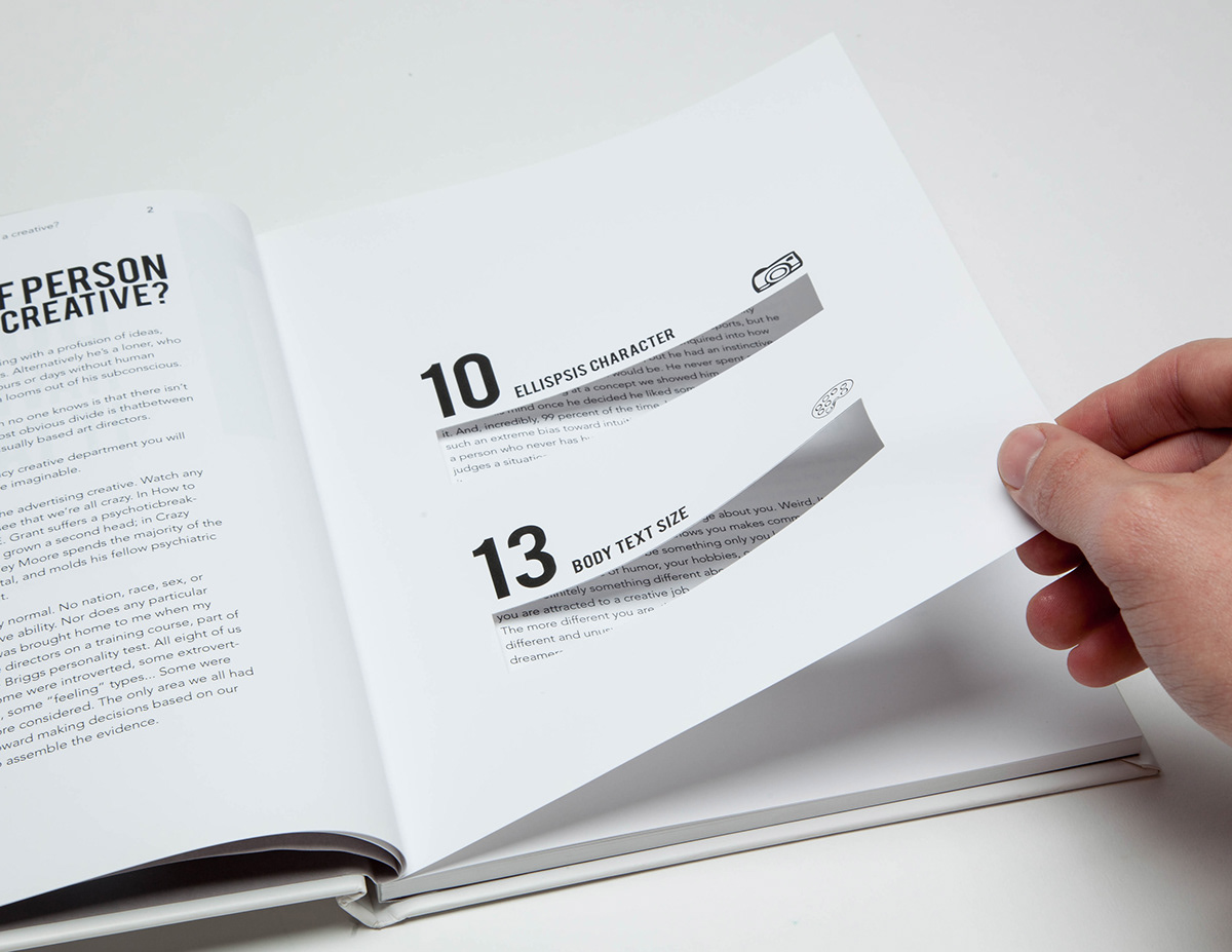book design type book Layout Design Layout die cut editorial