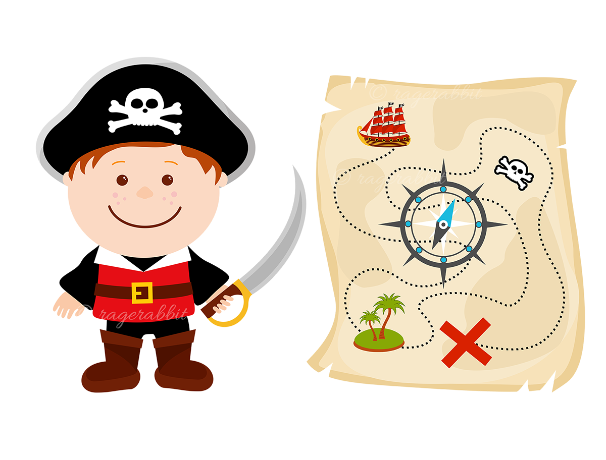 cartoon pirates Pirate Boy vector illustrations clipart clip art ragerabbit pirate ship kids