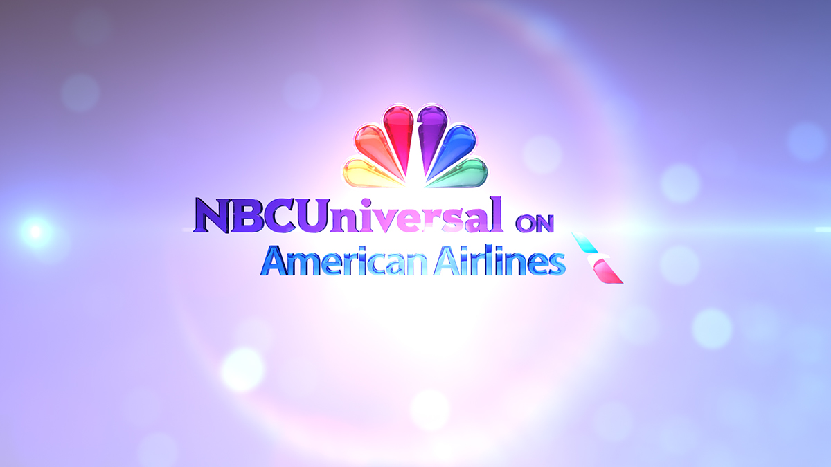 Adobe Portfolio NBCUniversal American Airlines Network Package Digital Animation peacock diamond  Grant Okita concept development in flight graphics