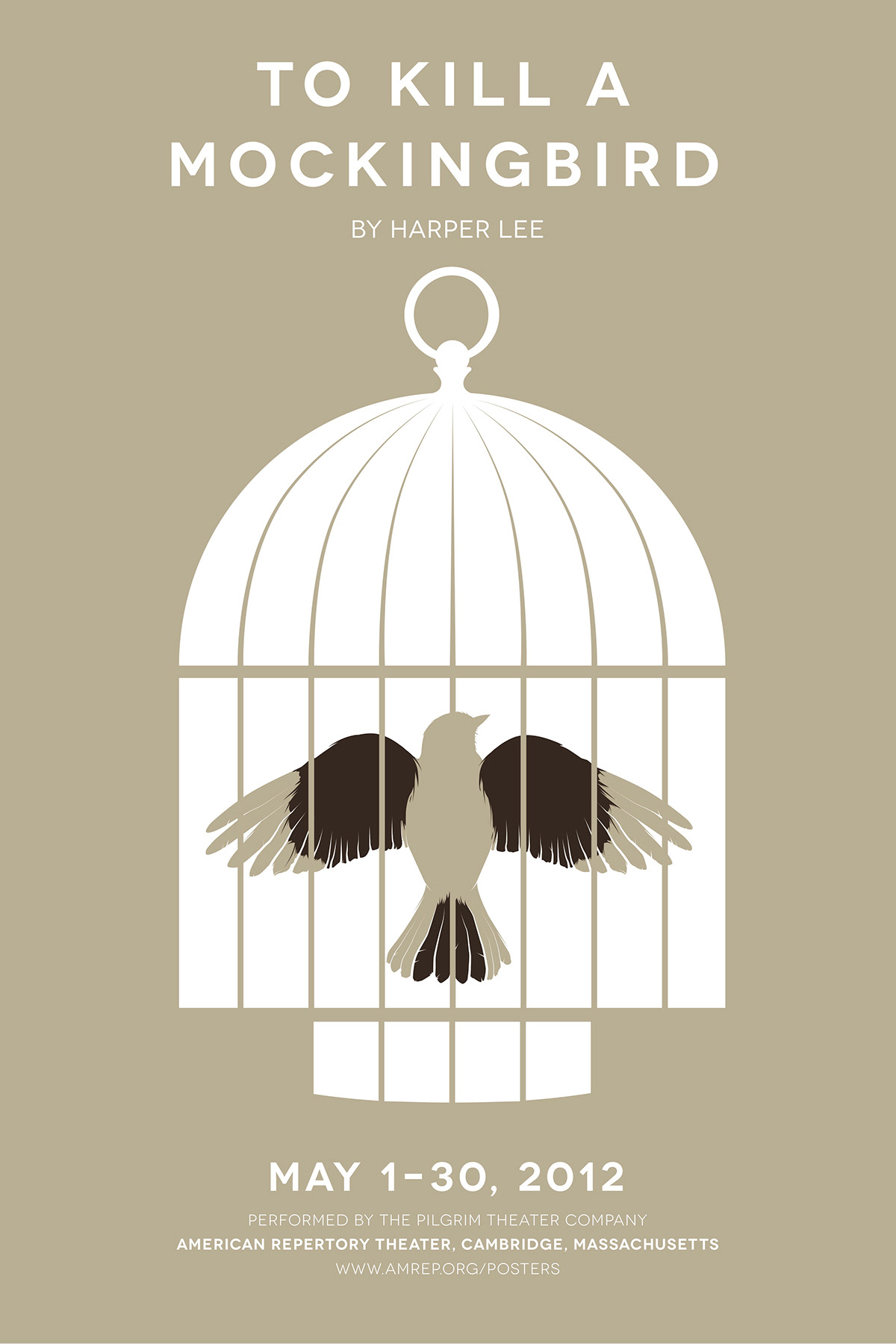 Poster Design  to kill a mocking bird play theater 