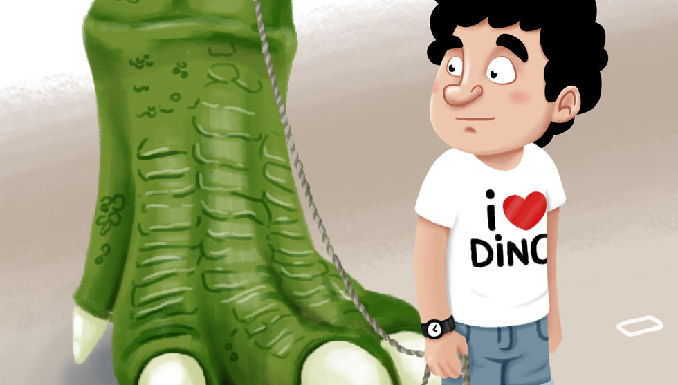 Dino kid Street trex dinosaure